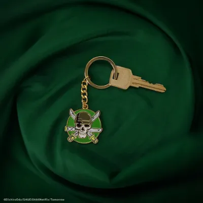 Obrazek One Piece (Netflix) – Oficjalny metalowy brelok Zoro (Pouch)