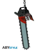 Obrazek Chainsaw Man – Oficjalny metalowy brelok Głowa Chainsaw Man