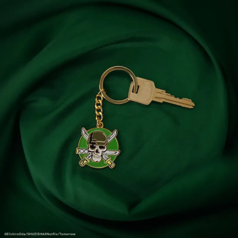 Obrazek Metalowy brelok Zoro (Pouch) – One Piece Netflix