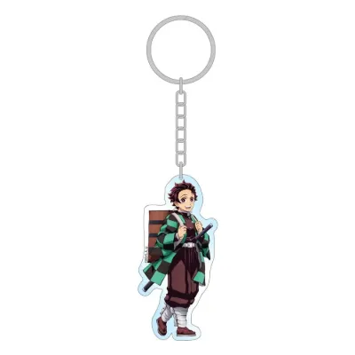 Obrazek Holograficzny akrylowy brelok Tanjiro Kamado – Demon Slayer