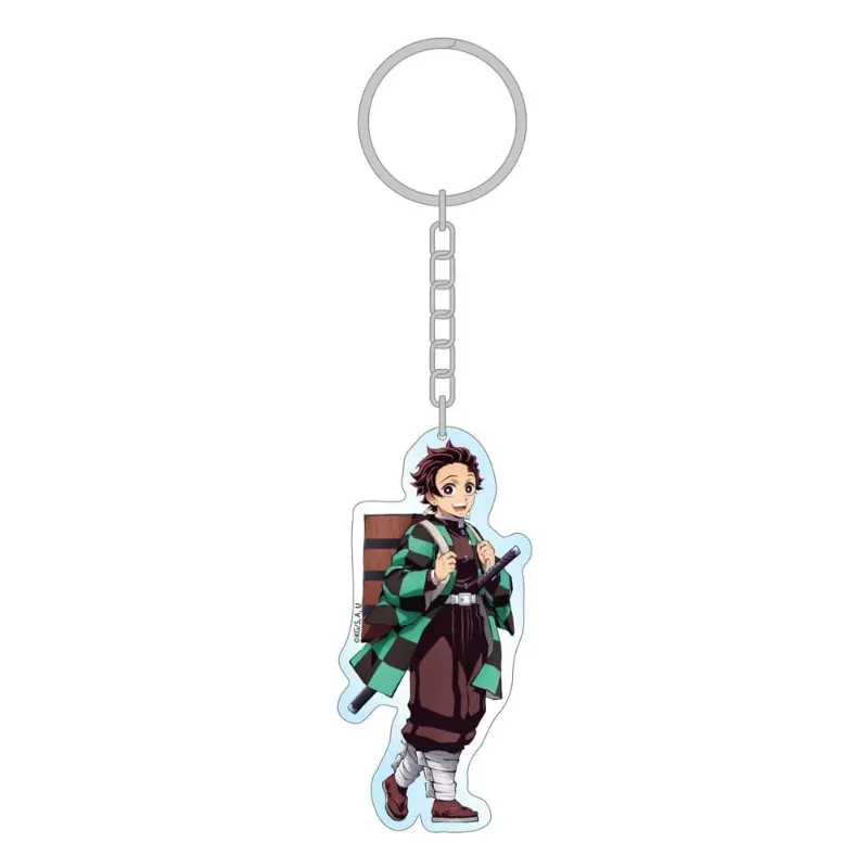 Obrazek Holograficzny akrylowy brelok Tanjiro Kamado – Demon Slayer