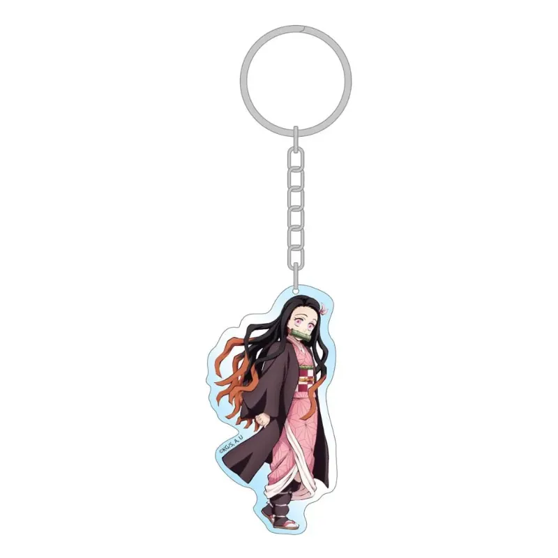 Obrazek Holograficzny akrylowy brelok Nezuko Kamado – Demon Slayer