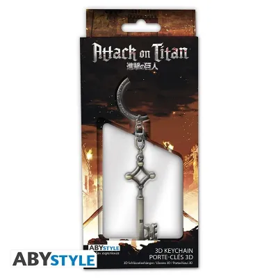 Obrazek Metalowy brelok 3D Klucz do piwnicy Erena – Attack on Titan