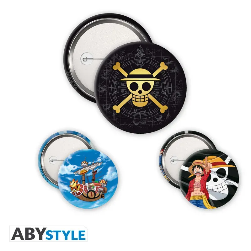 Obrazek Zestaw przypinek Skull & Luffy – One Piece