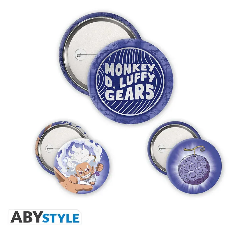Obrazek Zestaw przypinek Luffy Gear 5 – One Piece