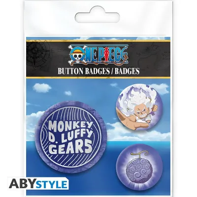 Obrazek Zestaw przypinek Luffy Gear 5 – One Piece