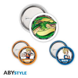 Obrazek Zestaw przypinek Goku, Vegeta i Shenron – Dragon Ball Z