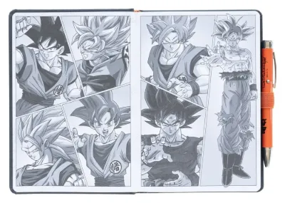 Obrazek Zestaw A5 Super Goku z projektorem i długopisem – Dragon Ball