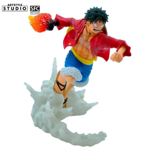 Figurka Monkey D. Luffy na dymnej podstawce w skali 1:10