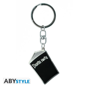 Czarny metalowy breloczek do kluczy z napisem Death Note[cite: 35]
